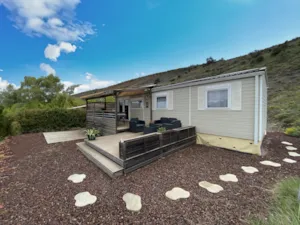 Locatif - Mobilheim Luxe 40m² (4p-2 Zimmer), klimaangle, TV, Geschirrspüler, Plancha, Nespresso - Flower Camping Saint Amand