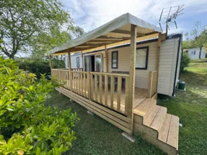 Locatif - Mobil-home Premium Tribu 40m² (8p-4 Zimmer), Klima, TV, Geschirrspüler, plancha, Nespresso - Flower Camping Saint Amand