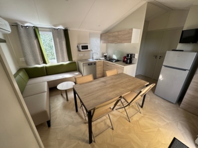 Mobil-home Premium Tribu 40m² (8p-4 bedrooms), Airco, TV, dishwasher, plancha, Nespresso