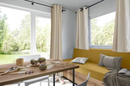 Location - New : Mobil-Home Premium 22M² (2P-1Ch), Clim, Tv, Nespresso Vertuo - image n°3 - Flower Camping Saint Amand