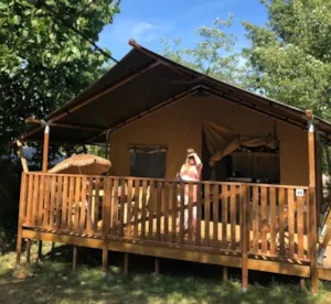Locatif - Lodge Komfort 35m² (4p-2ch), mit Sanitäranlagen - Flower Camping Saint Amand