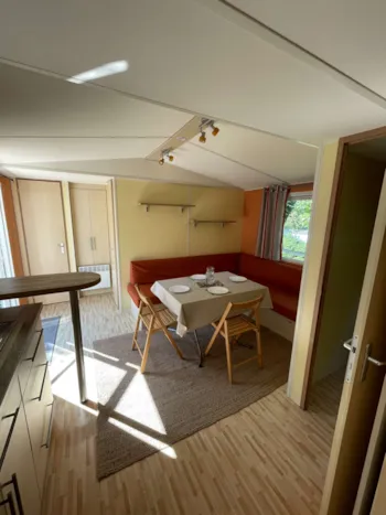 Mietunterkunft - Mobilheim Komfort Capri 2 Schlafzimmer - Camping le Chanet