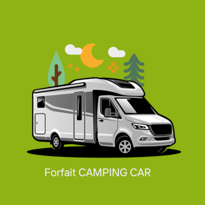 CAMPER VAN max 7M package with electricity, filling, and emptying
