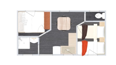 Mobile home standard ROCOCO  2 bedrooms for 4P