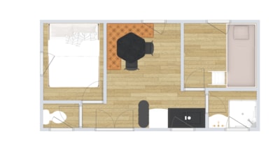 Mobil home comfort CAPRI 2 bedrooms