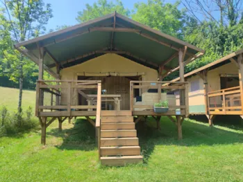 Mietunterkunft - Lodge-Zelt Für 4 Personen - Camping le Chanet