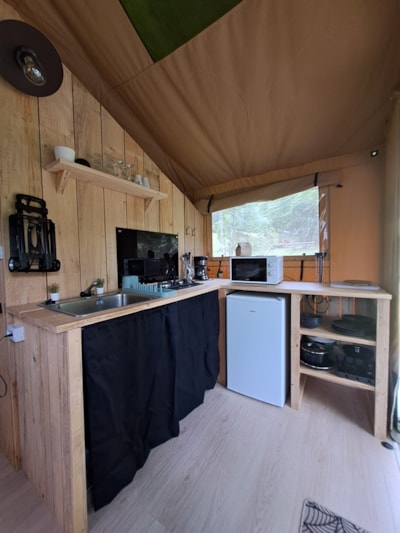 Tent Lodge Glamping 24m2 for 2/3 persons