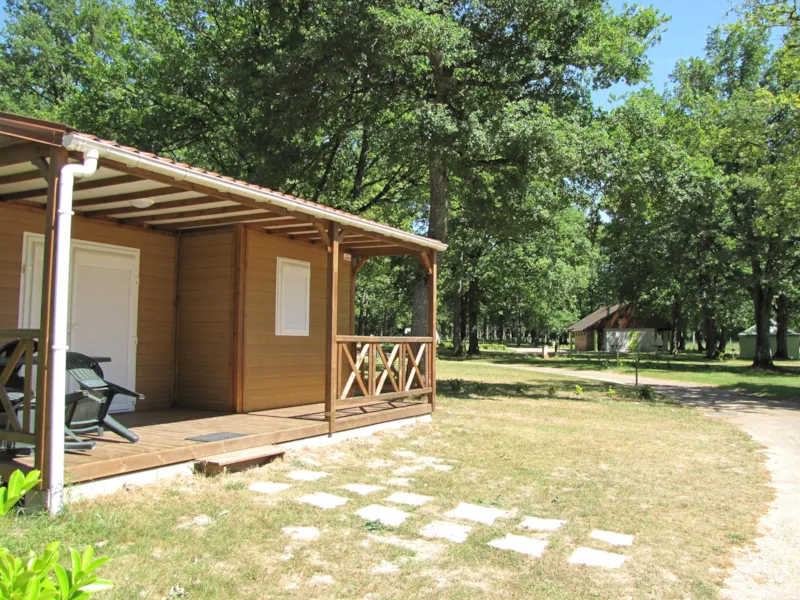 Chalet Bois 26M² 2 Chambres + Terrasse Couverte