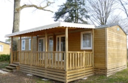 Accommodation - Mobilhome Wood 3 Bedrooms - 40M² Standing - Camping des Etangs