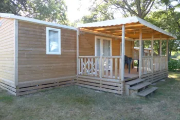 Mietunterkunft - Mobilheim Ggroßer Raum 2  Zimmer - 30M² Behindertengerecht - Camping des Etangs