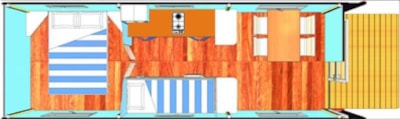 Gipsycar 20m² 1 bedroom - without private facilities