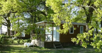 Mietunterkunft - Mobilhome 31M² 2 Zimmer + Überdachte Terrasse - Camping des Etangs