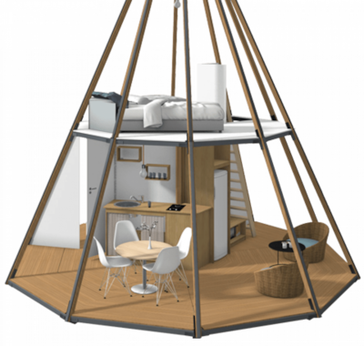 Tipi Grand confort 2 ch 4 pers