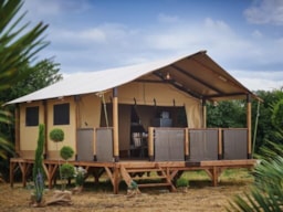 Alojamiento - Lodge Kenya Grand Confort 2Ch 5 Pers - Camping des Etangs
