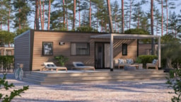 Accommodation - Mh Nest 35M2 3Ch 6 Pers - Camping des Etangs