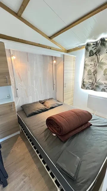 Chalet Bois 26M² 2 Chambres + Terrasse Couverte