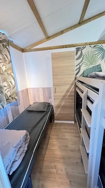 Chalet Bois 26M² 2 Chambres + Terrasse Couverte