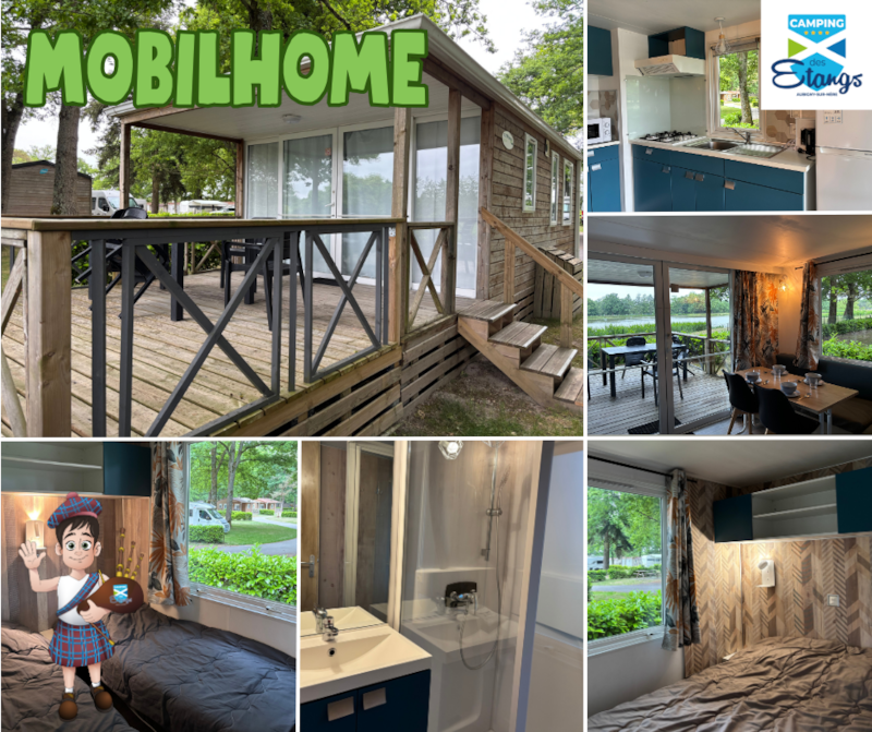 Mobilhome 31m² 2 Zimmer + Überdachte Terrasse