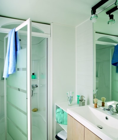 Mobile home Standard 34m² 3 rooms + terrace 18m² + TV + air-conditioning