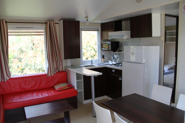 Mobil-Home Standard 34M² 3 Chambres + Terrasse 18M² + Tv + Climatisation