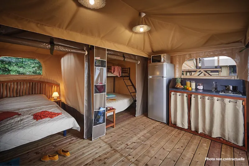 New - Bungalow Toilé Marquise 19M² 2 Chambres (Sans Sanitaires) 1 Nuit Mini