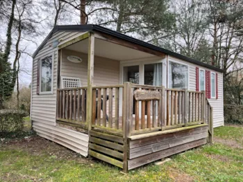 Mietunterkunft - Mobilheim Standard 25M² 2 Schlafzimmer  + Terrasse + Tv + Klimaanlage - Flower Camping Le Jardin de Sully