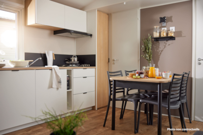 Home Flower Premium 35 m² (3 bedrooms - 6p.) + 18 m² semi-covered terrace + dishwasher + Plancha