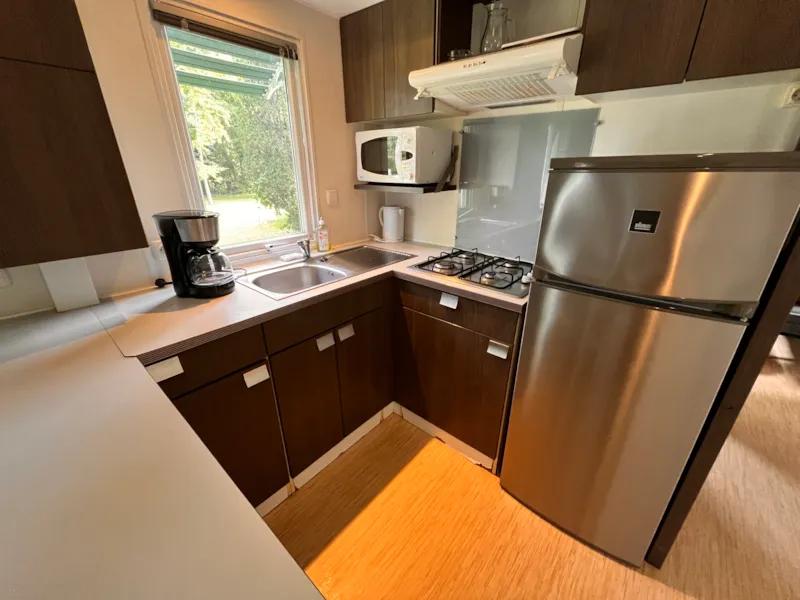 Mobil Home Confort 38M² 3 Chambres + Tv + Terrasse Couverte 18M² + 2 Salles De Bains