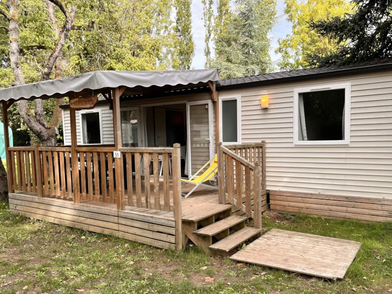 Mobil Home Confort 38M² 3 Chambres + Tv + Terrasse Couverte 18M² + 2 Salles De Bains