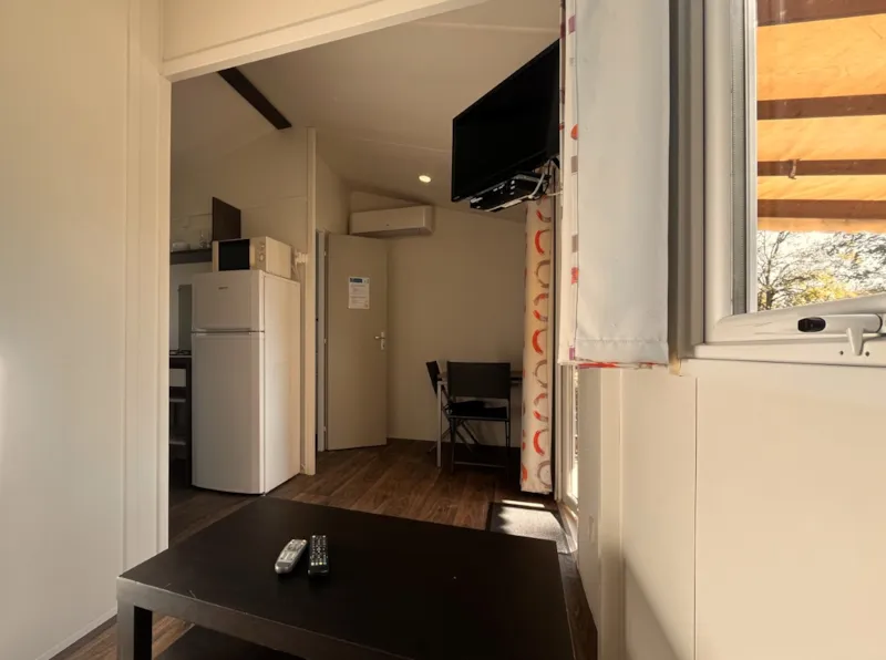 Mobil-Home Confort 21M² 1 Chambre + Terrasse Couverte 12M² + Tv + Climatisation