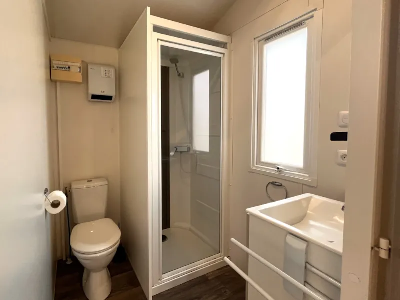 Mobil-Home Confort 21M² 1 Chambre + Terrasse Couverte 12M² + Tv + Climatisation
