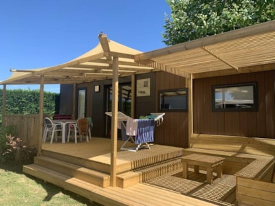 R- Mediterranean 3-bedroom air-conditioned mobile home 1/6 pers.