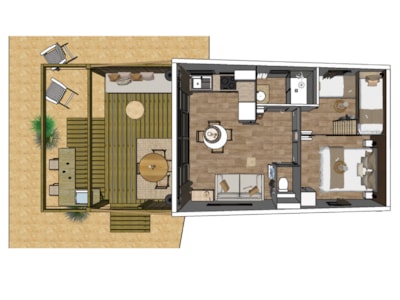 C- Premium air-conditioned villa with SPA