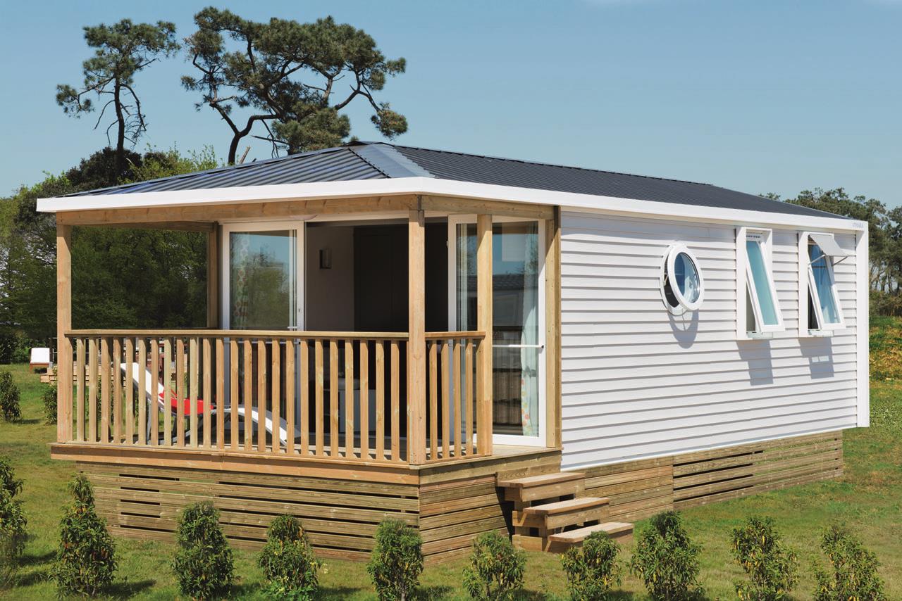 Location - Mobil-Home O' Hara 30 M² Premium - Terrasse Couverte - 2 Chambres - Camping Sites et Paysages Touristique de Gien
