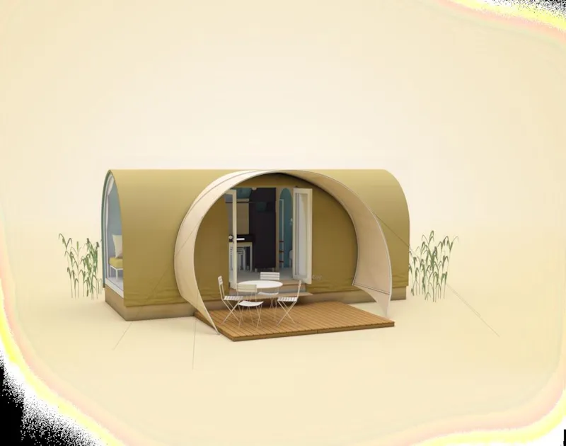 Roulotte Toilée Coco Sweet Insolite Nature 2Ch Sans Sanitaire