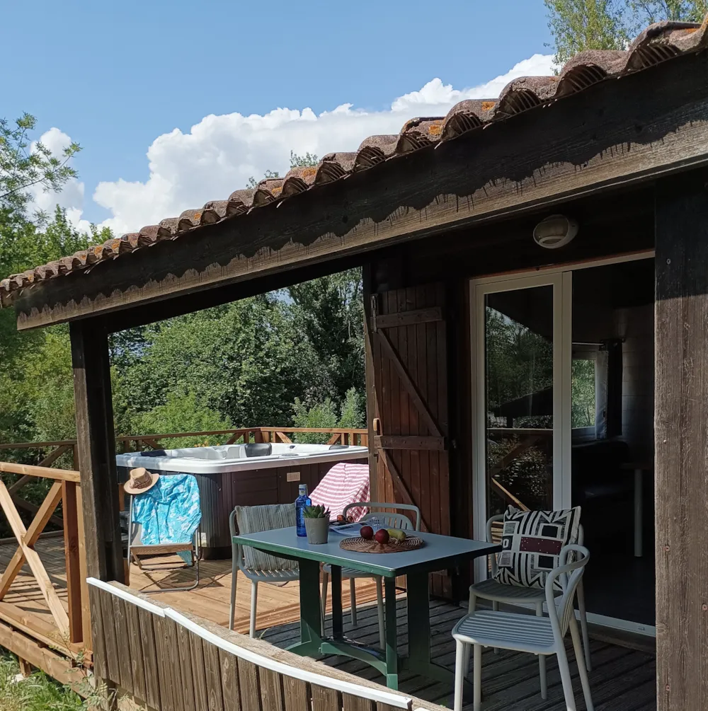 Location - Chalet Premium Zen 2Ch.Tv-Clim-Sdb-Spa - Le Moulin de Sainte Anne