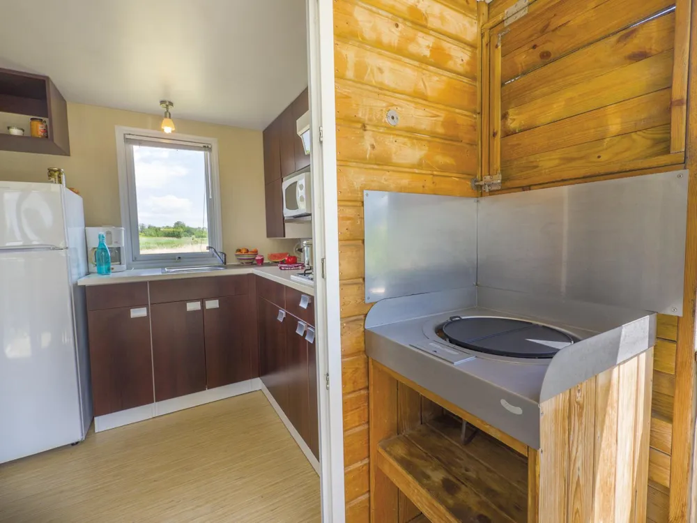 Mietunterkunft - Cottage Plancha 2 Zimmer + Terrasse *** - Capfun - Camping Les Mimosas
