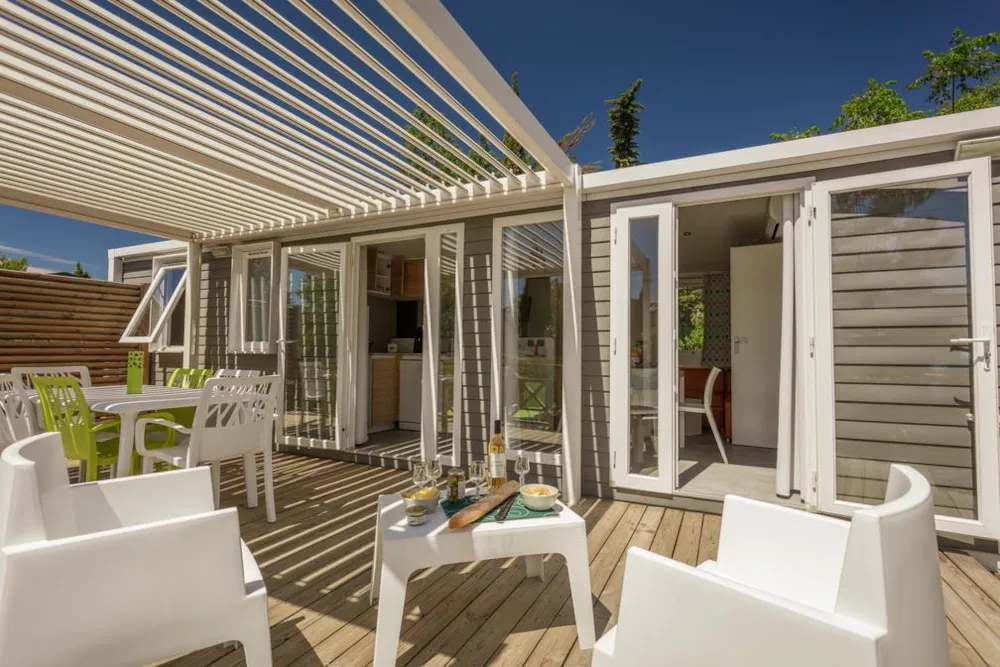Mietunterkunft - Cottage Paradisia 3 Zimmer 2 Bäder Klimaanlage **** - Capfun - Camping Les Mimosas