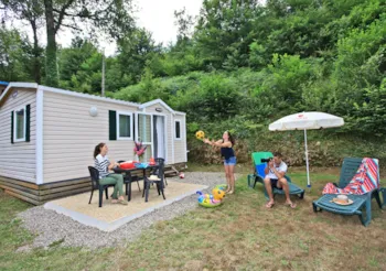 Mietunterkunft - Callisto Tv - 2 Schlafzimmer - 23M² - Clico Chic - Camping Le Moulin du Roch