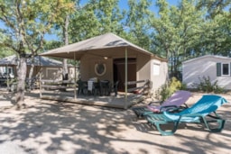 Accommodation - Sunlodge Tente Lodge - 25M² - 2 Bedrooms - Camping Sunêlia Aluna Vacances