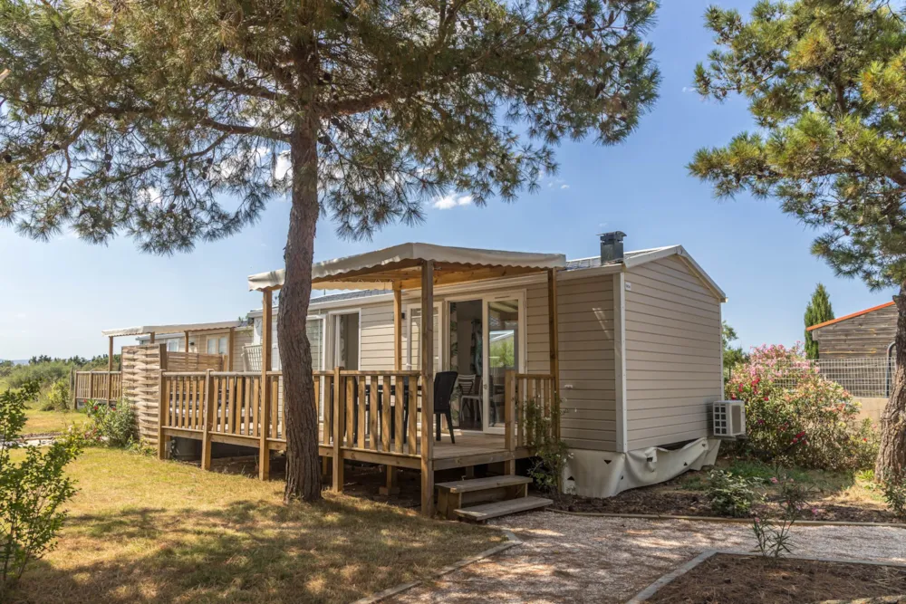 Mietunterkunft - Cottage Klimaanlage + Tv - Camping l’Oasis & California