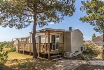 Mietunterkunft - Cottage Klimaanlage + Tv - Camping l’Oasis & California