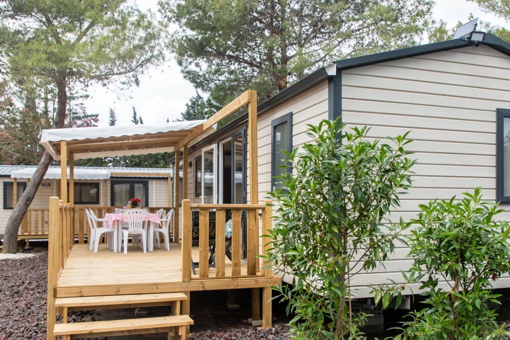 Mietunterkunft - Cottage 4 Personen Komfort - Camping l’Oasis & California