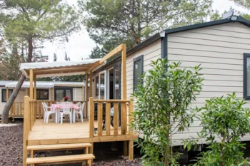 Mietunterkunft - Cottage 4 Personen Komfort - Camping l’Oasis & California