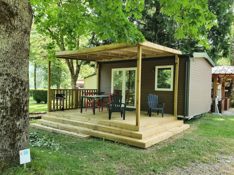 Mobil-Home Prémium Mont Rouch Avec Terrasse Couverte