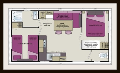 Mobilhome  CONFORT +  28M2, sheltered terrace — 3