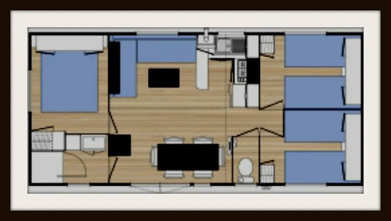 Mobilhome Family 3 Chambres 31M2 + Terrasse Couverte