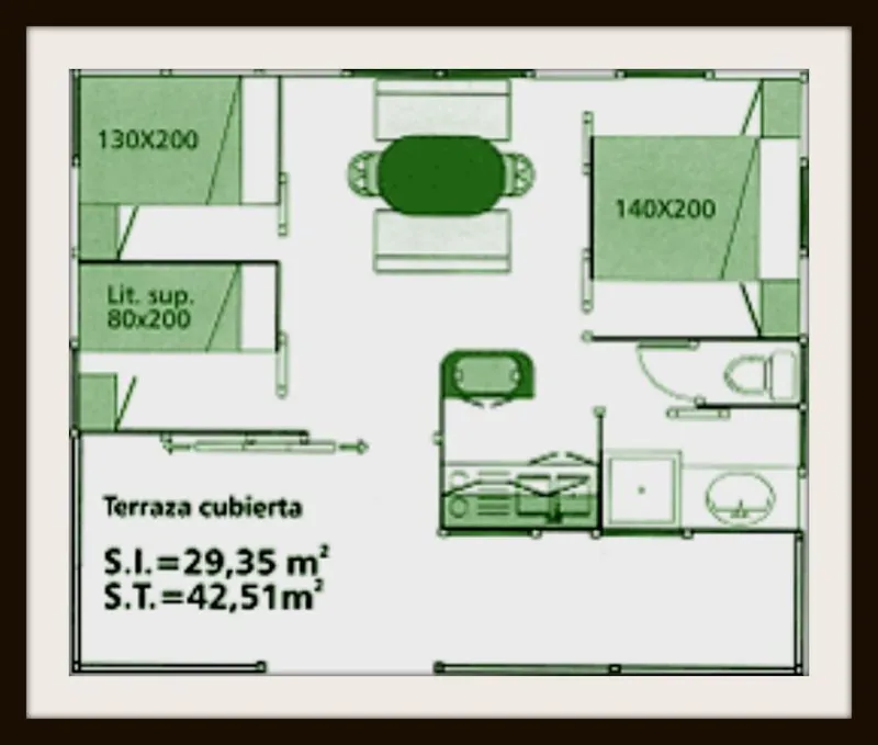 Chalet Family 3 Chambres 29M² + Terrasse Couverte