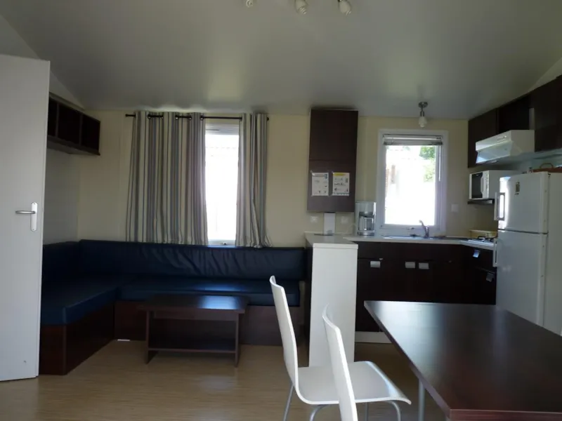 Mobilhome Confort 2 Chambres  28M2 ,  Terrasse Couverte