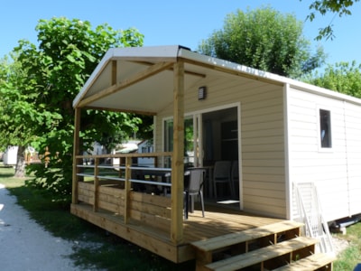 Mobilhome PANAMA 2 chambre 25M2 terrasse couverte — 1
